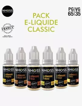 pack débutant e-liquides classiques