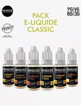 pack e-liquide classique