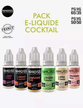 Pack e liquides cocktail Nhoss