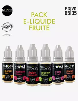 Pack débutant e liquide fruité