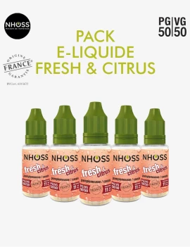 Pack e liquides frais Fresh & Citrus Nhoss
