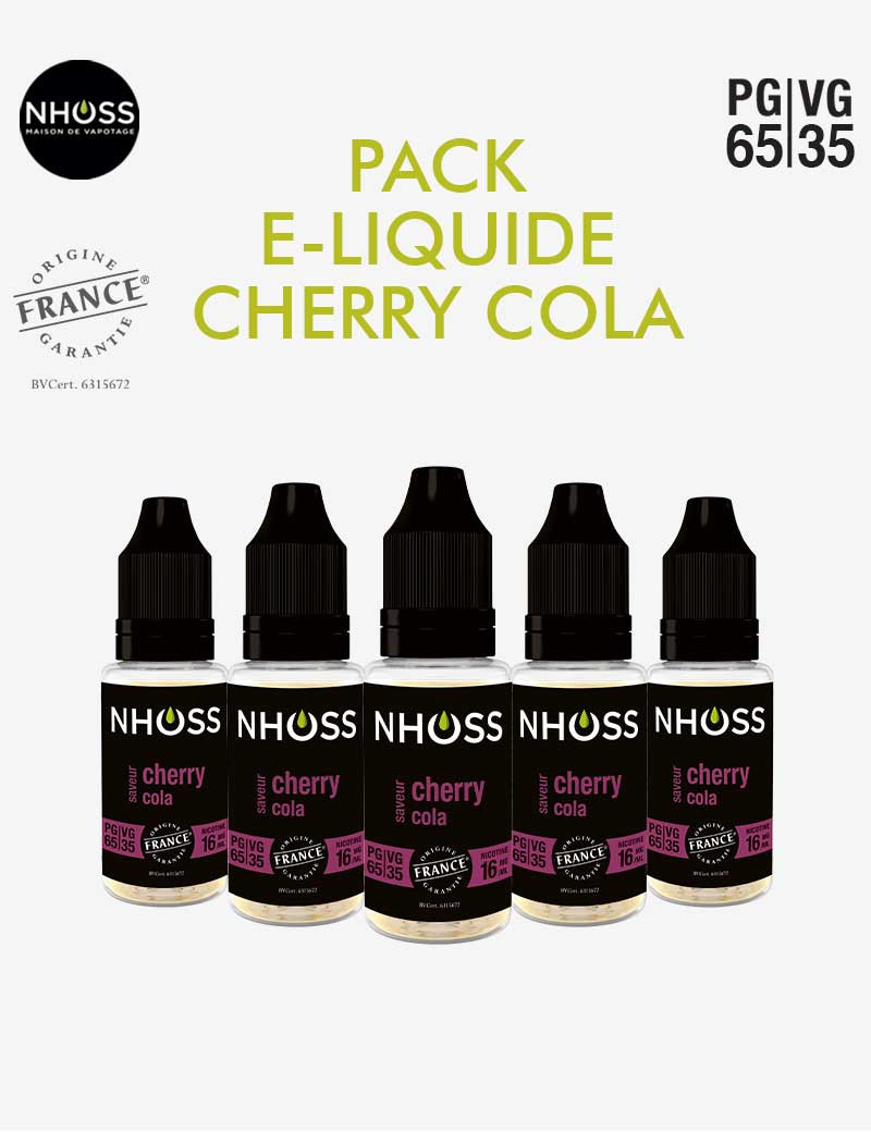 Pack e liquides Cherry Cola Nhoss