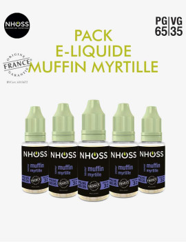 Pack e liquides gourmand Muffin Myrtille Nhoss