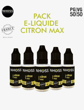 Pack e liquides fruité Citron Max Nhoss