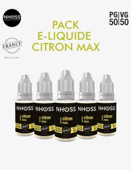Pack e liquides fruité Citron Max Nhoss