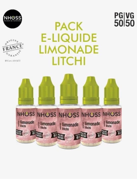 Pack e-liquides Limonade Litchi Nhoss
