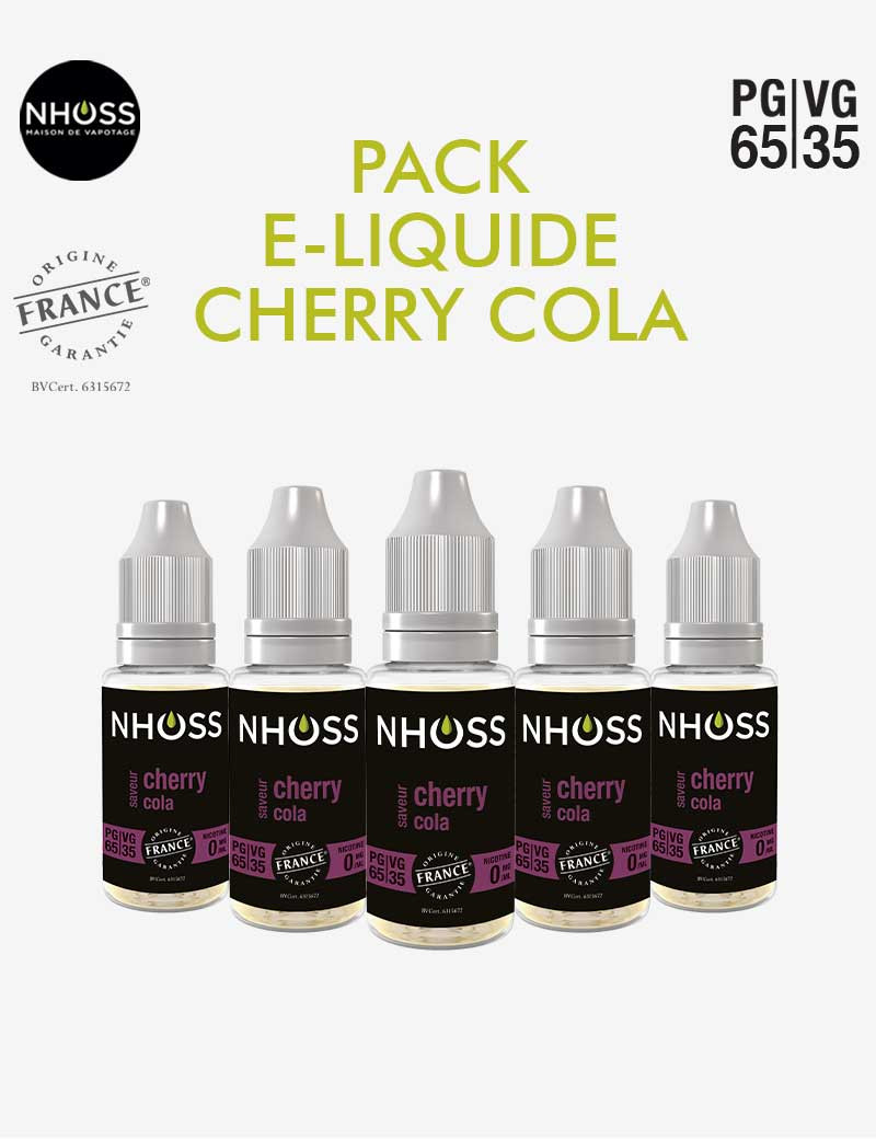 Pack e liquides Cherry Cola Nhoss Pack e liquides Cherry Cola Nhoss