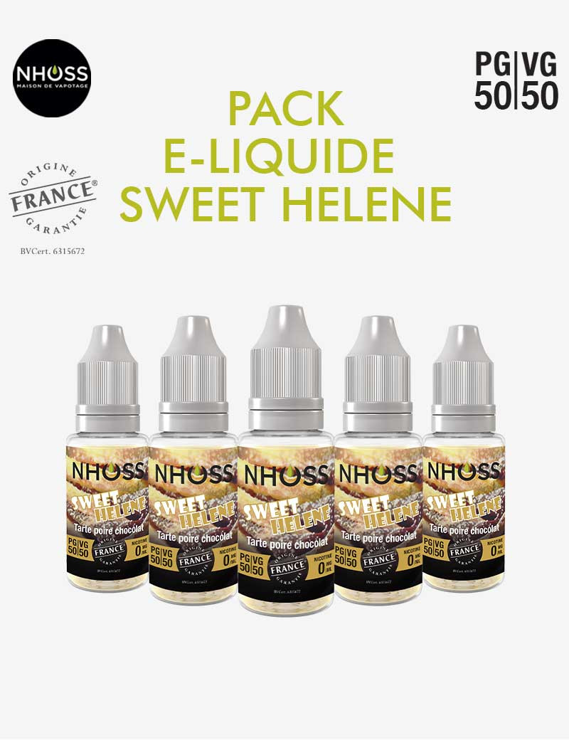 Pack e liquides gourmand Sweet Helene Nhoss