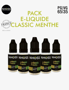 Pack e liquides Classic Menthe Nhoss