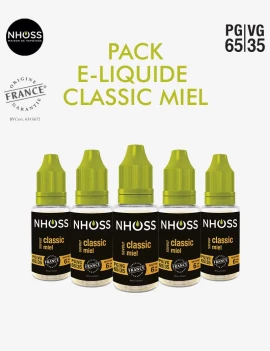 Pack e liquides Classic Miel Nhoss
