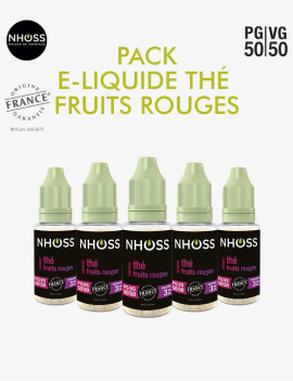 Pack e liquides Thé Fruits Rouges Nhoss