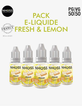 Pack e liquides frais Fresh & Lemon Nhoss