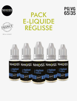 Pack e liquide réglisse intense Nhoss