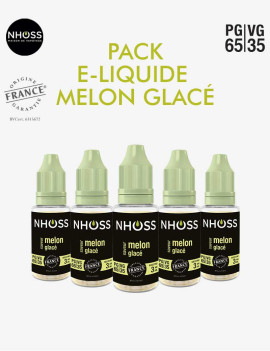 Pack e-liquides melon glacé Nhoss