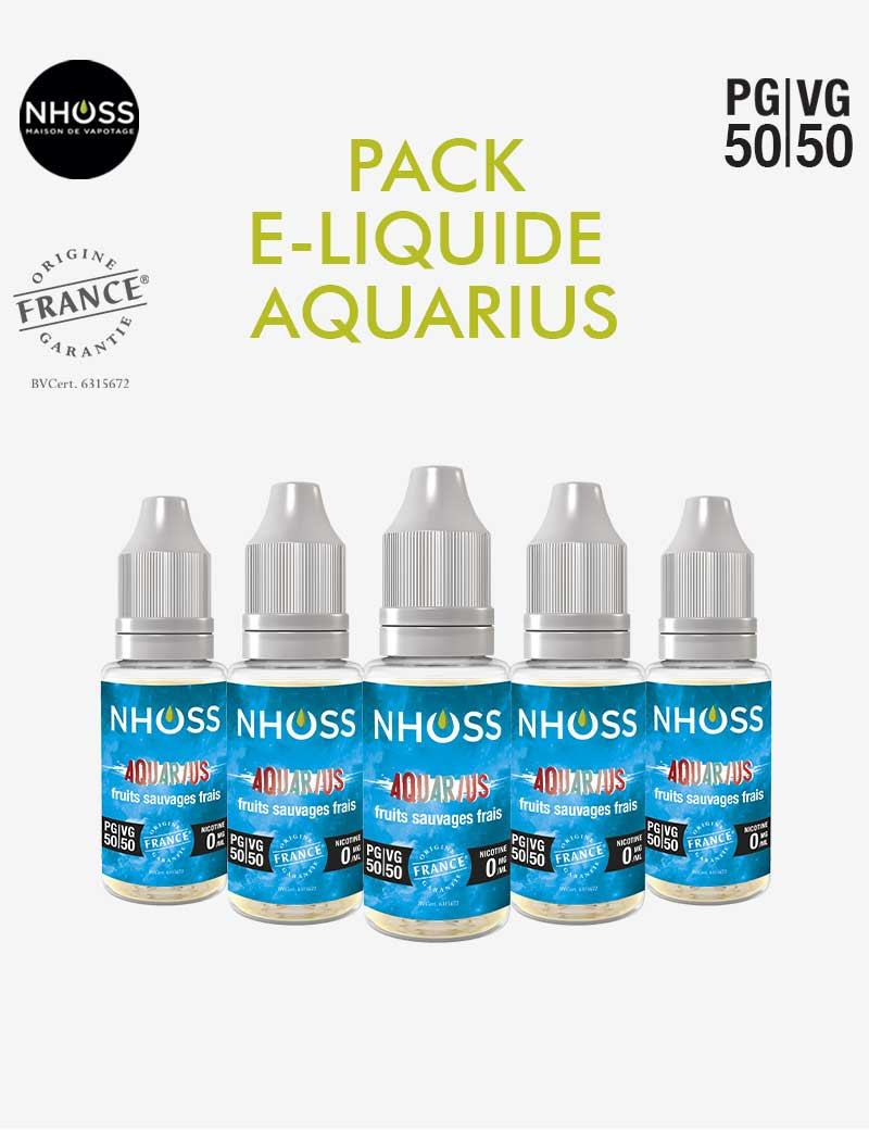 Pack e-liquides Aquarius Nhoss Pack e-liquides Aquarius Nhoss