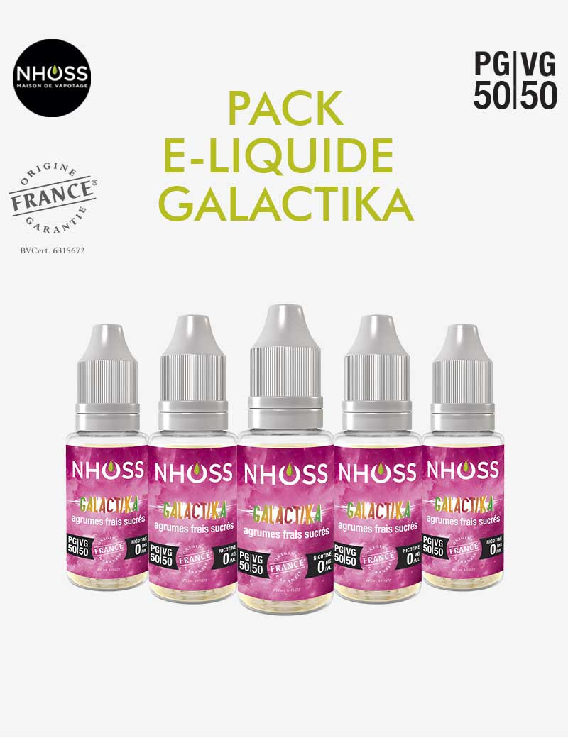 Pack e liquides frais Galactika Nhoss Pack e liquides frais Galactika Nhoss