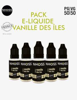 Pack e liquides gourmand Vanille des îles Nhoss