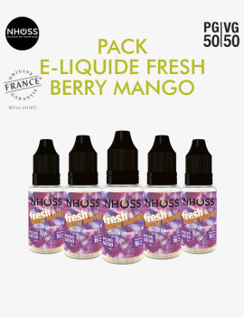 Pack e liquides frais Fresh & Berry Mango Nhoss