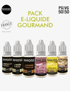 PACK E-LIQUIDE GOURMAND