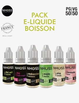 PACK E-LIQUIDE BOISSON