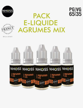 Pack e liquides fruité mix Agrumes mix Nhoss