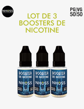 Lot de 3 boosters de nicotine nhoss