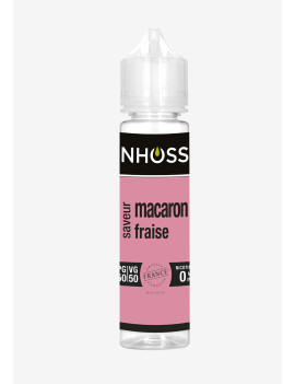 E-liquide macaron fraise Nhoss 50ML