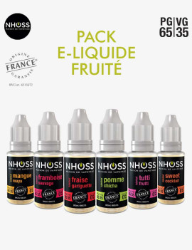 Pack e liquides fruités Nhoss