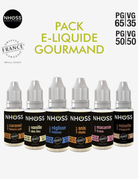 Pack E liquide Gourmand Nhoss