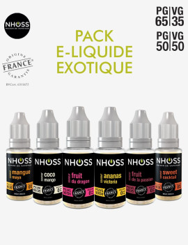Pack e liquides exotique Nhoss