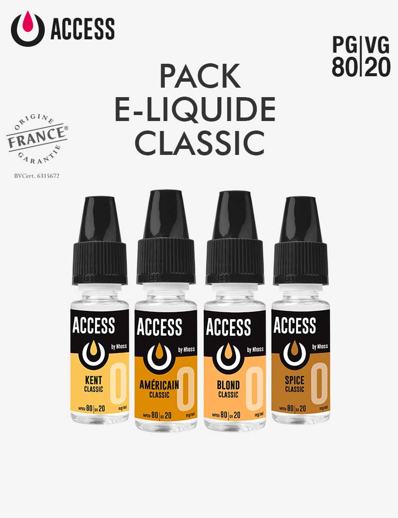 Pack e liquides classic access