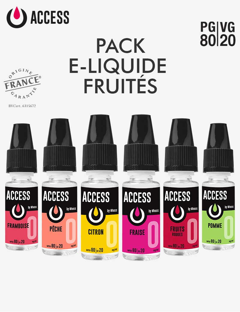 Pack e liquides fruités access