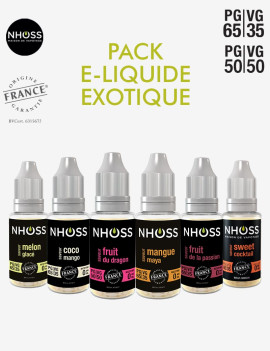 Pack e liquides exotique Nhoss