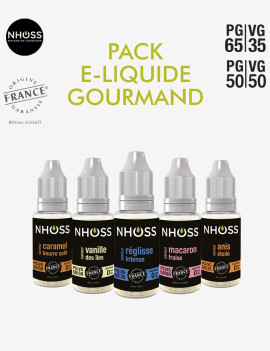 Pack E liquide Gourmand Nhoss