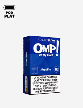 Cartouche Myrtille OMP! (boîte de 2) | Concept Arôme