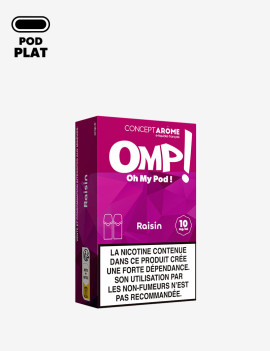 Cartouche Raisin OMP! (boîte de 2) | Concept Arôme