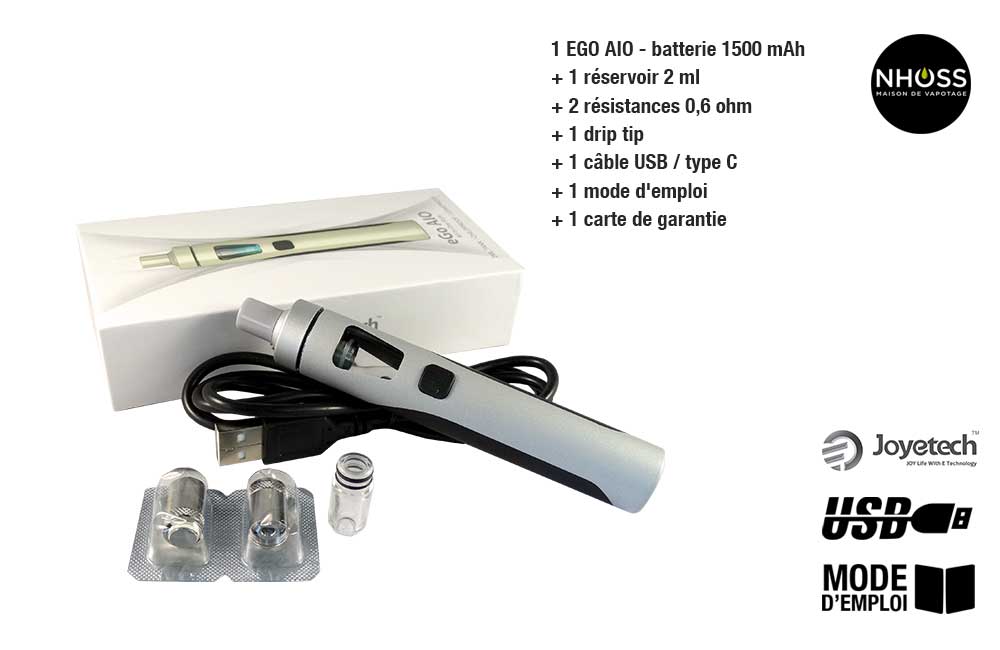 contenu EGO AIO JUSTFOG