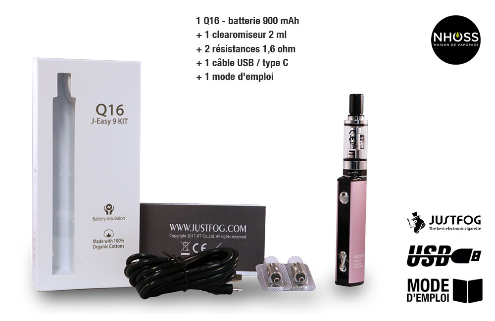 contenu Kit Q16 JustFog