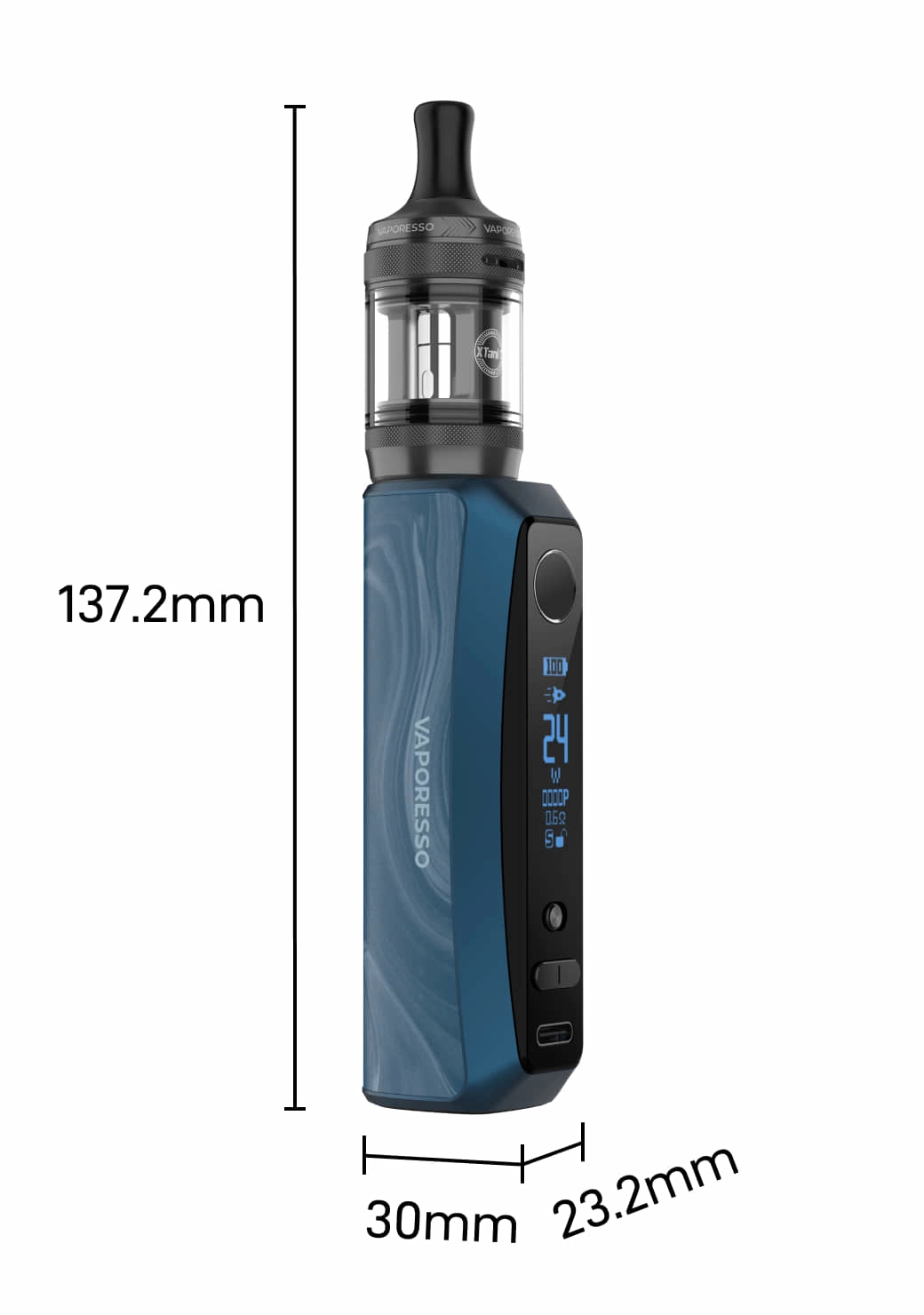 Dimensions GTX ONE PRO Vaporesso
