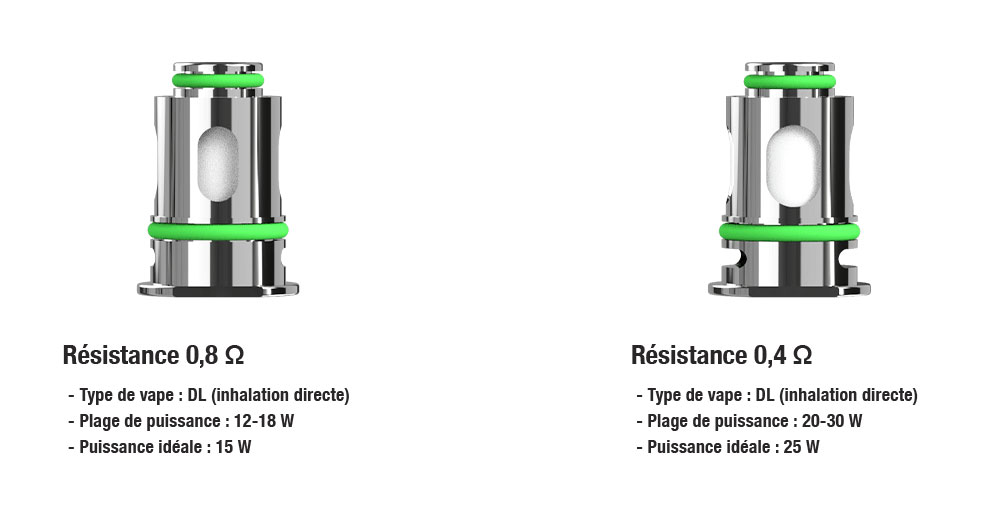 choisir sa résistance ISTICK POWER MONO eLEAF