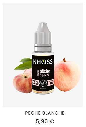 e-liquide pêche blanche