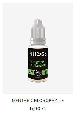 e liquide menthe chlorophylle