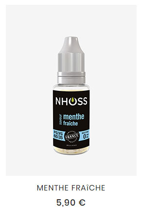e liquide menthe fraiche
