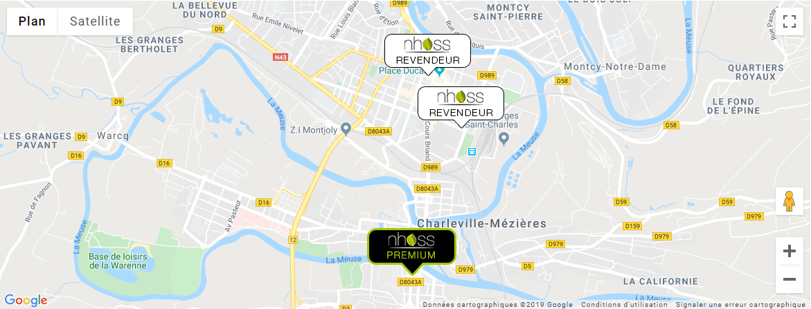 charge batterie grafik carte des revendeurs de cigarette électronique Nhoss
