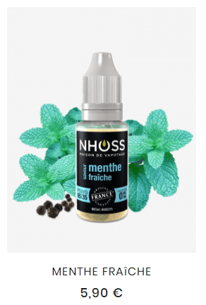 e liquide menthe fraiche