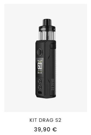 vapoteuse Drag S2 Voopoo