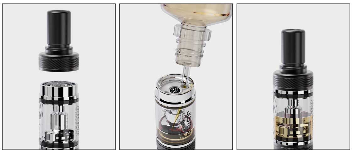 remplissage Q16 pro Justfog