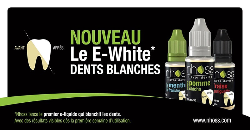 e-liquide dent blanche