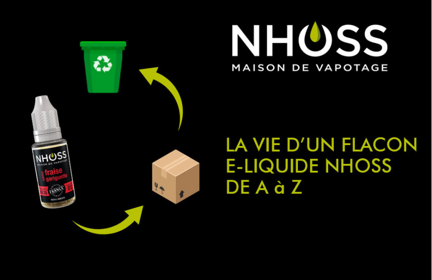 La vie d’un flacon e-liquide Nhoss de A à Z