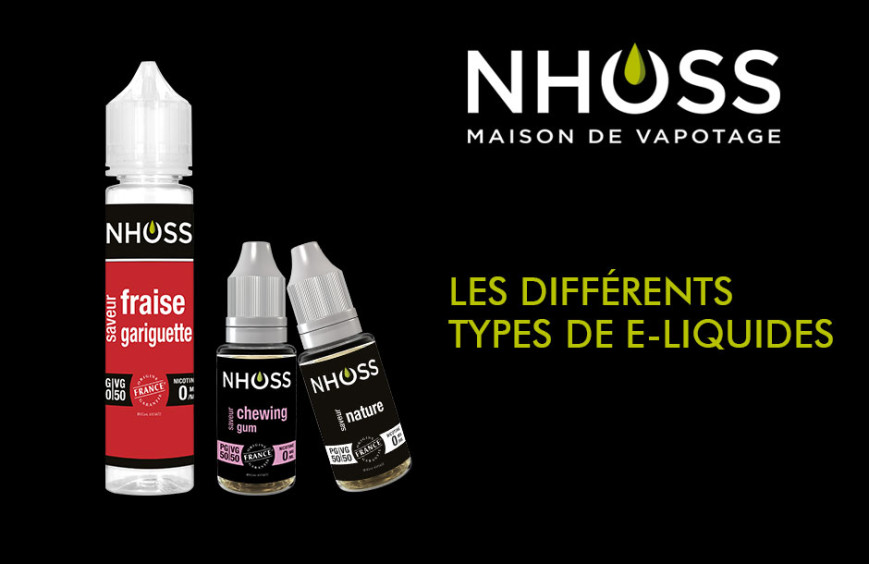 Les différents types de e liquides